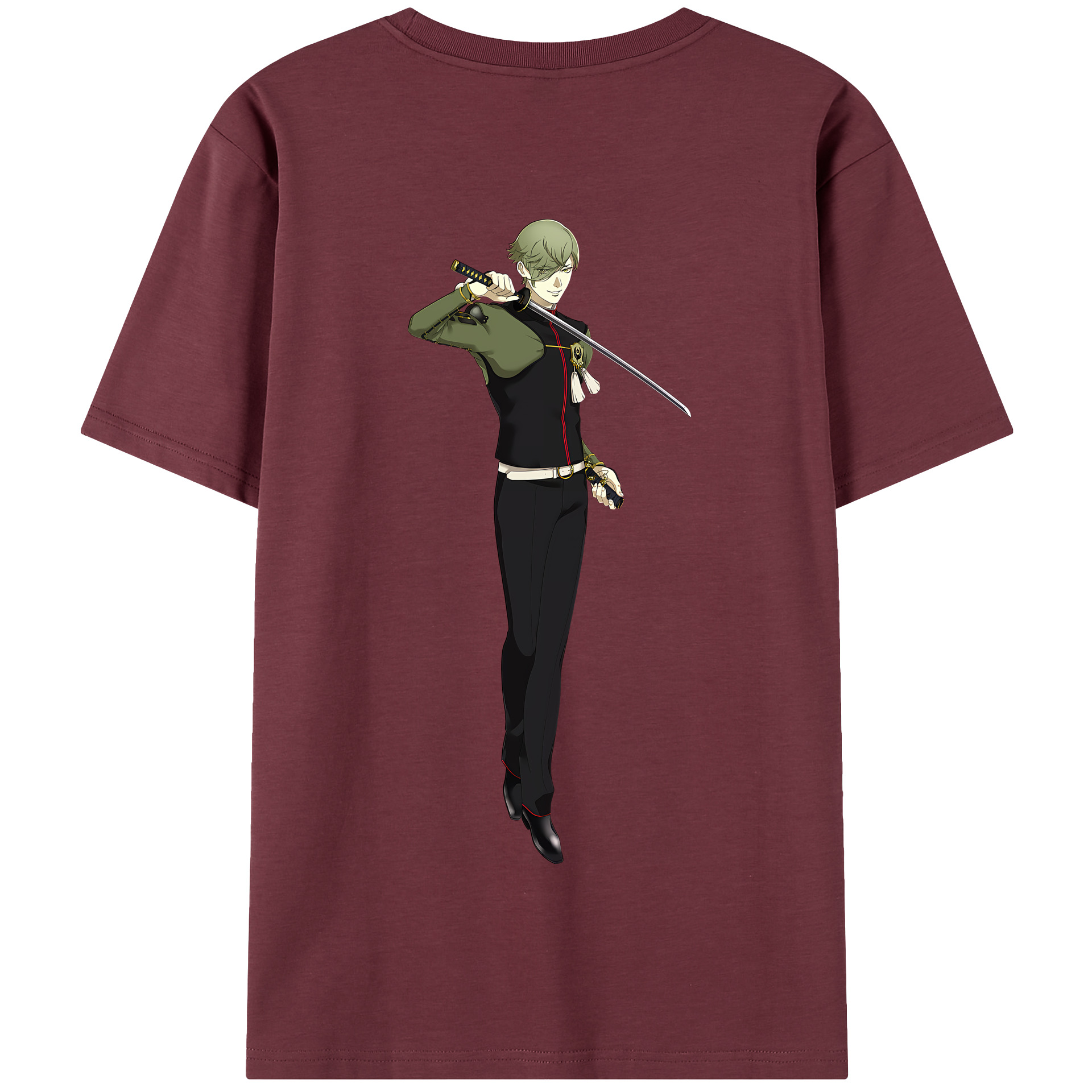 （画像用） 刀剣乱舞 Touken Ranbu 綿100％半袖Tシャツ（背面プリント）